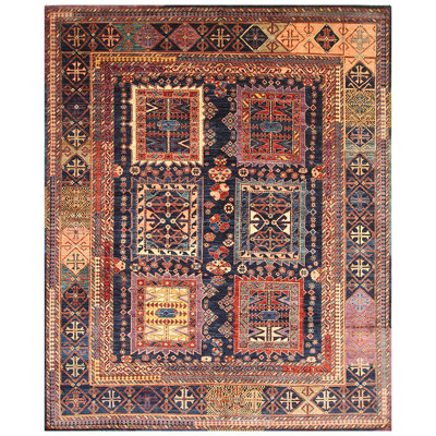 Hand Knotted Wool Geometric Area Rug