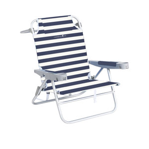 DELUXE ARM REST 5-POSITION BEACH CHAIR