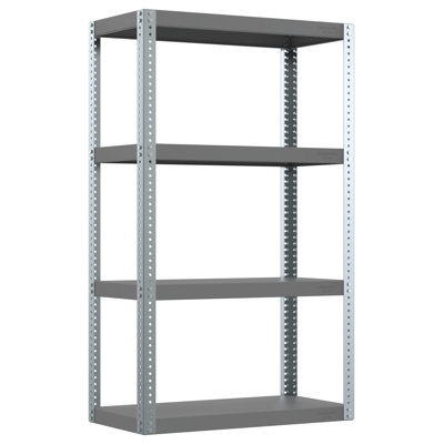 Durham E673B7FA87184E4381EB486FC2188F30 Heavy Duty Shelving, 4 Shelves, Gray