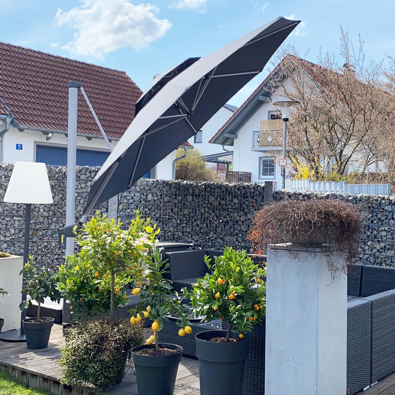 Johnathon 335cm Cantilever Parasol, Grey