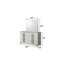 Ensemble de chambre avec très grand lit 4 pièces avec tête de lit à DEL en bois blanc Olivia-1568299217-1568299219