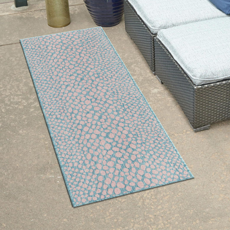 Tapis d'extérieur Jill Zarin Cape Town, Tapis de couloir 2 pi x 6 pi 1 po