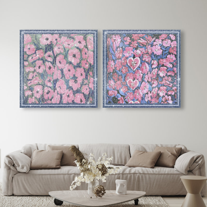 Forever Blooming Set Set by Oliver Gal, 24"H x 24"W, Gallery Wrapped