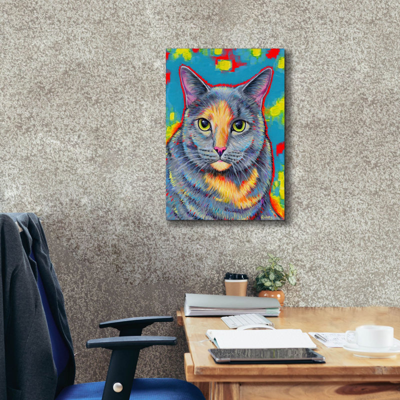 Sur toile, H 26 po x l 18 po x P 0,75 po