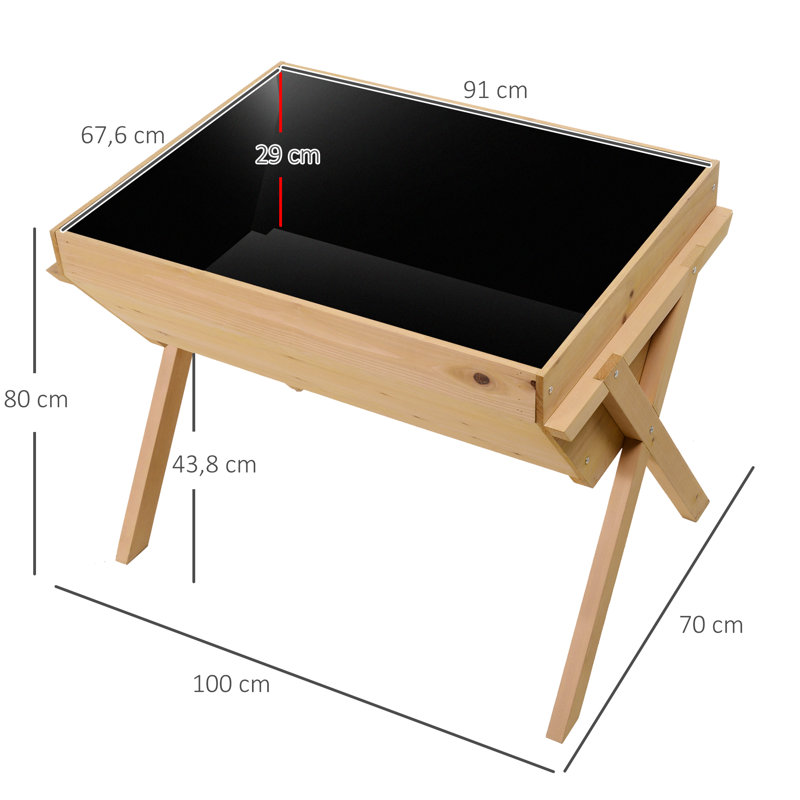 Wood Raised Garden Bed