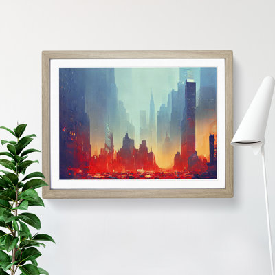 New York City Skyline Vol.5 Abstract - Single Picture Frame Print