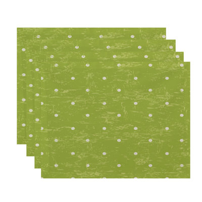 Wally Dot Geometric 4 Piece Placemat Set