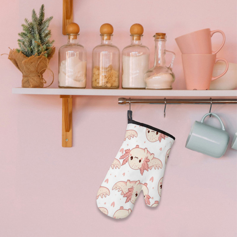Axolotl Love Oven Mitt sergé de coton