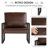 Eritrea 24.83" Faux Leather Armchair-1637469109