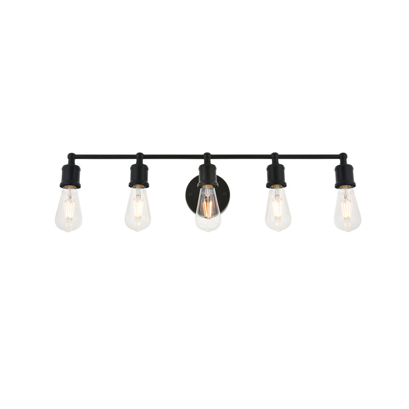 Applique à bras à intensité variable Sumas, Noir, H 5,6 po x l 8,7 po x P 8,7 po, Deux lumières