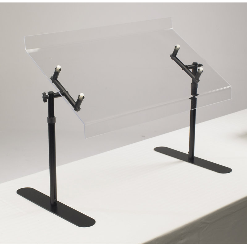 Protection anti-éternuement portative en acrylique avec structure en métal, H 20 po x l 48 po x P 18 po