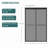 48"W X 76"H Double Sliding Glass Shower Door - 8Mm Tempered Glass With 304 Stainless Steel Frame