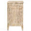 Armoire mandala à 3 tiroirs en bois blanc vieilli pour le rangement de la chambre à coucher