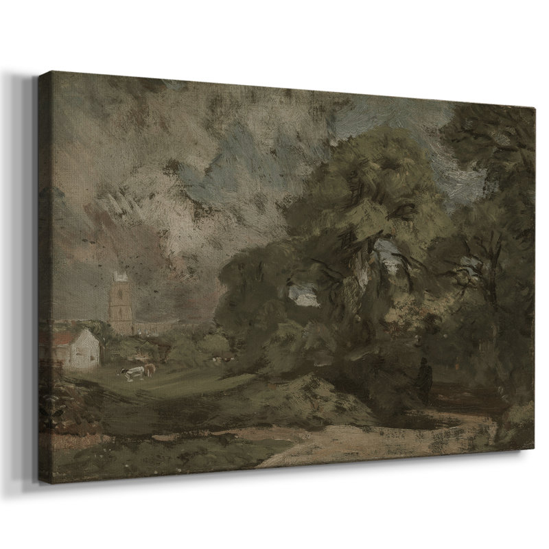 Paysage rétro-DCCXV III, H 33 po x l 49 po, Toile tendue