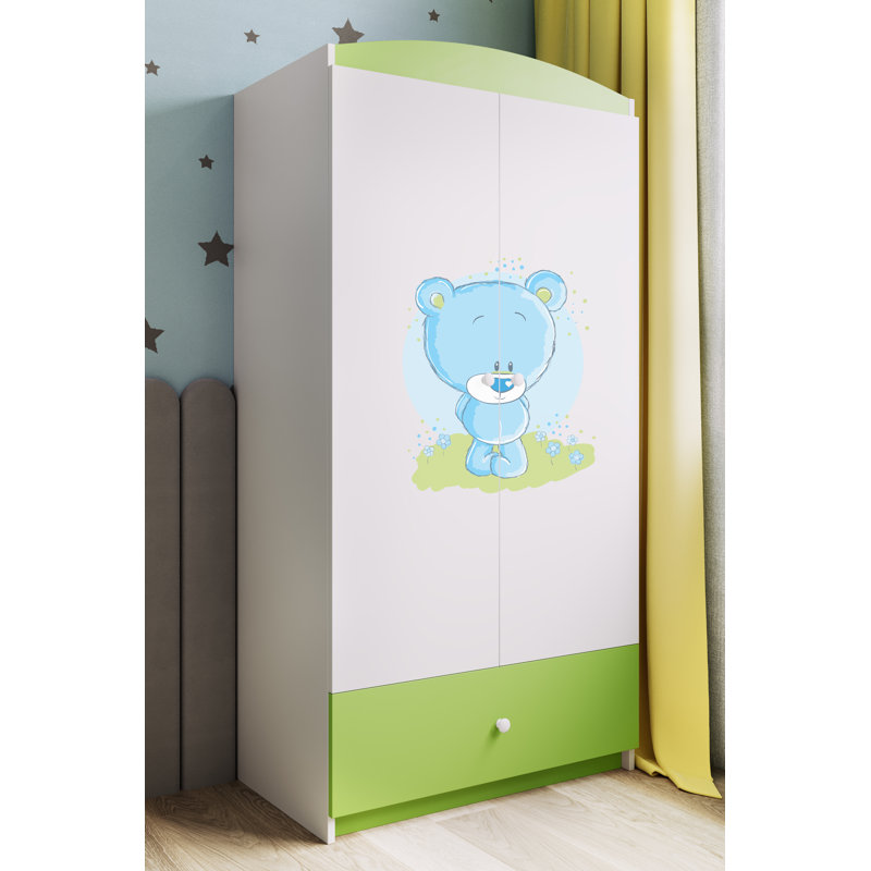 Cieran 2 Door Wardrobe, Lime Green