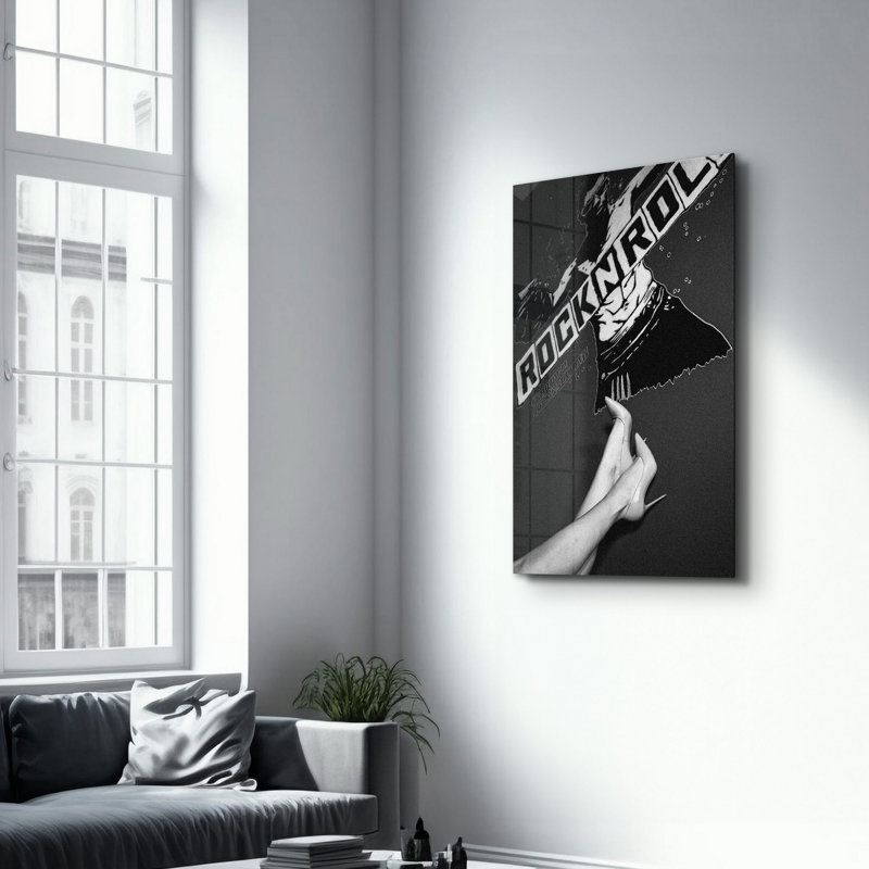 Élégante peinture murale en verre trempé de 13,8 po x 21,7 po | 100% verre trempé, épaisseur: 0,16 pouce | Imprimé UV pour des couleurs éclatantes | Parfait pour la décoration intérieure, le salon et les espaces de bureau