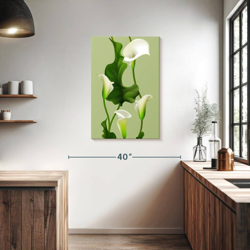 Harnek lys Calla blanc, H 36 po x l 24 po