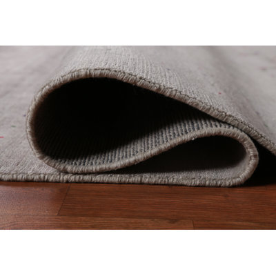 Tapis gris et ivoire Gabbeh 8