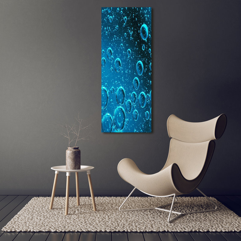 Bubbles Under Water - Wrapped Canvas Print