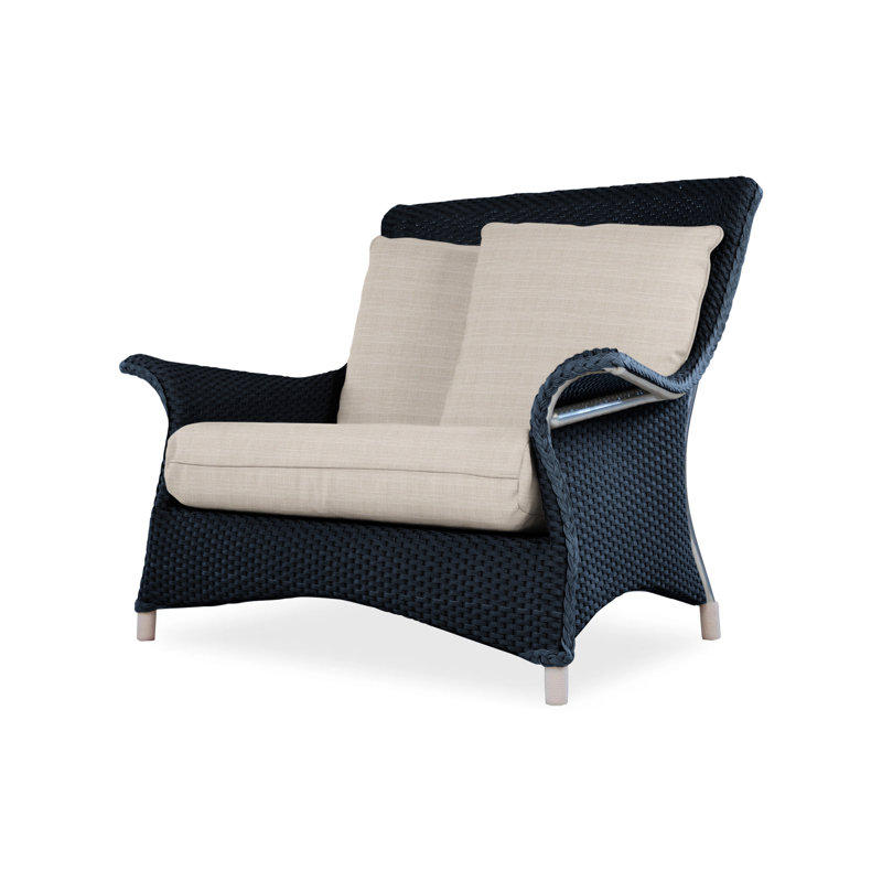 Mandalay Outdoor Lounge Chair, Loveboat Mint, Hickory