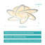 Modern 6-Light 64cm LED Flush Mount-896435749