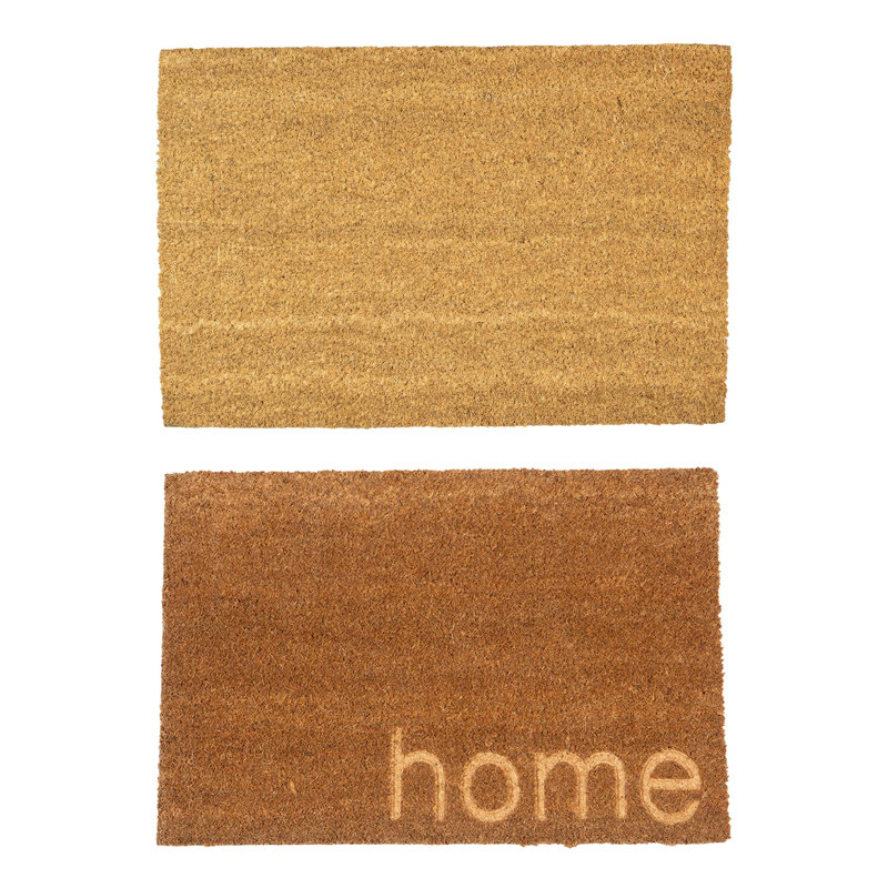 Nicola Spring - Coir Door Mats - 60 x 40cm - Embossed Home