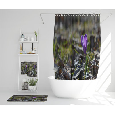 Nashali Polyester Shower Curtain Set