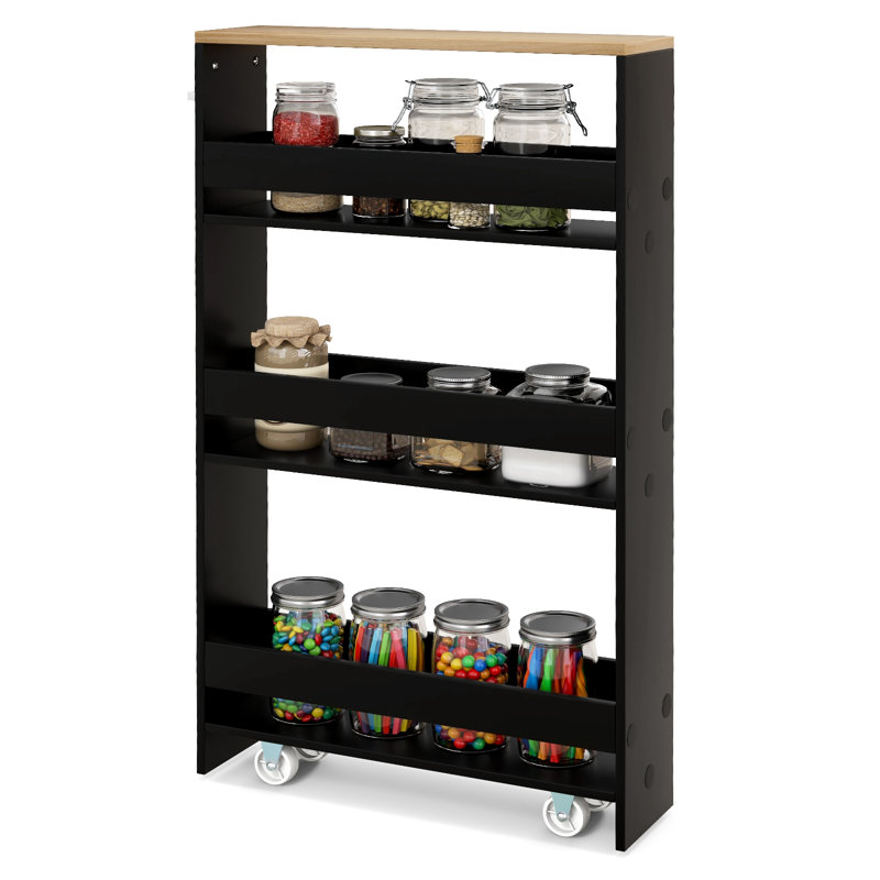 Nahomi Bar Cart, Black