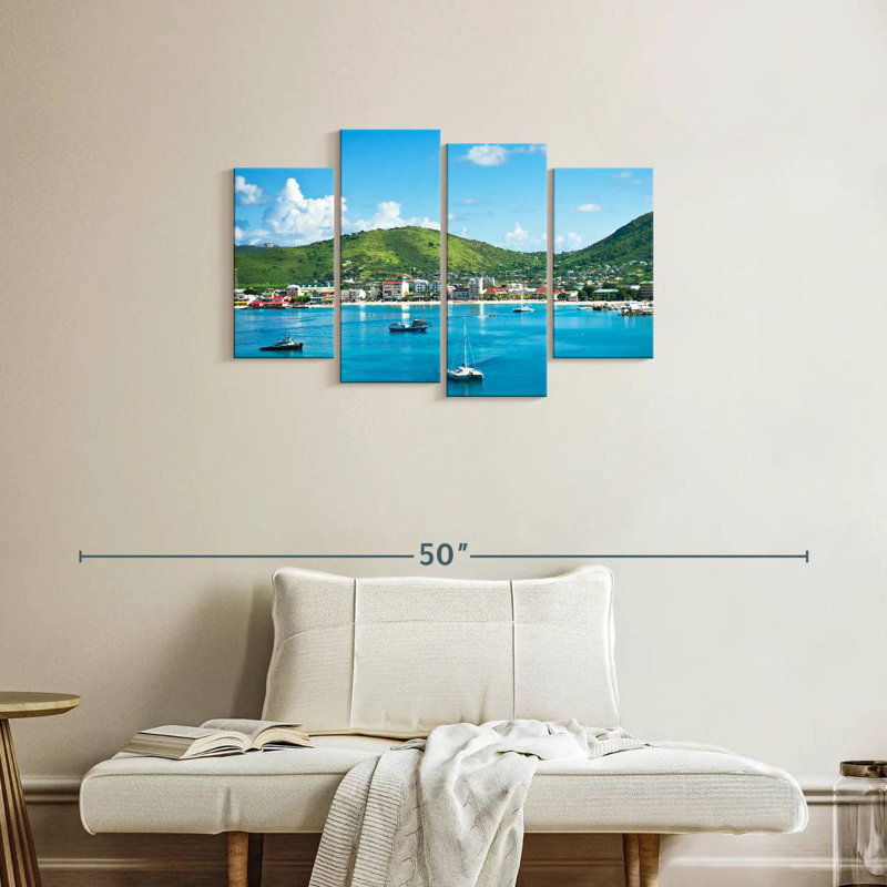 Gillard Scenic, paysage marin de Saint-Martin, H 22 po x l 36 po