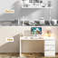 Bureau d'ordinateur avec tiroirs, bureau de travail en bois, bureau d'ordinateur personnel-1415089731-1424336255