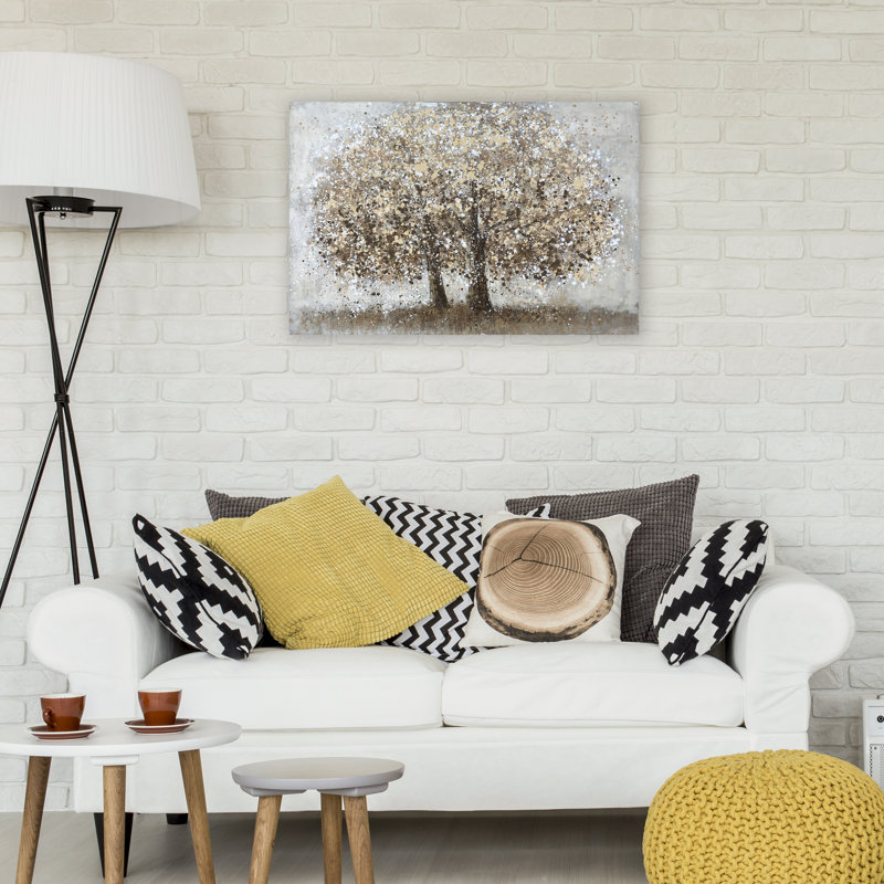 Arbres d'automne - peinture sur toile tendue