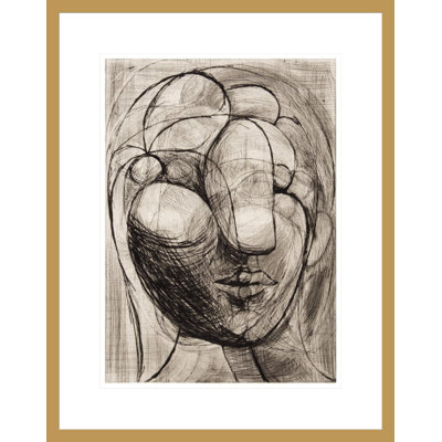 Tête de femme par Pablo Picasso, impression giclée sur cadre