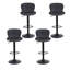 Swivel Upholstered Adjustable Height Bar Stool-1919251586-1919251598