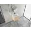 Meuble-lavabo mural 24 po avec lavabo en céramique blanche et porte à fermeture en douceur, emballage KD, contreplaqué