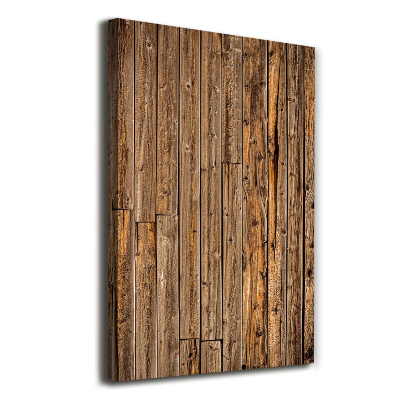 Wooden Wall - Wrapped Canvas Print