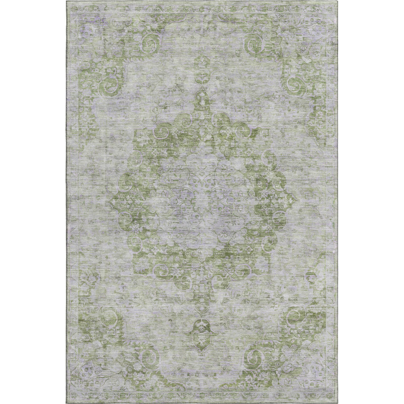 Premium Machine Washable Larock AMF1238 Global Rug, Rectangle 2'6" x 3'10"