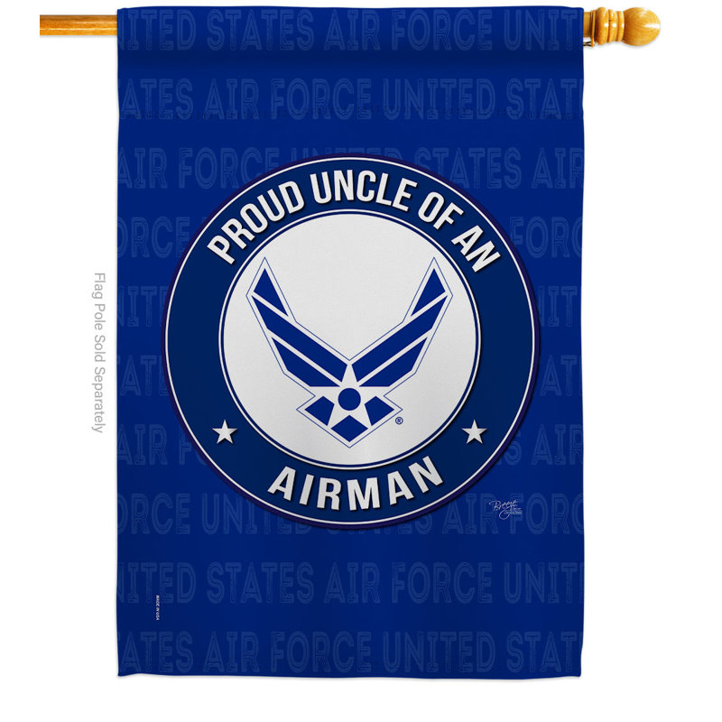 Drapeau de maison 40 po x 28 po Pride Uncle Airman