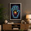 Glowing Hand in Light Modern - Wrapped Canvas-1765368979-1765369003