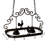 Metal Handcrafted Oval Hanging Pot Rack