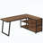 Versatile L-Shaped Office Desk with Drawers