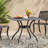 Aluminium Outdoor Table, 40.38 Square, Black Sand Captivation 40.38X40.38, Sand, Ideal For Bbq Nights