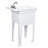 24 " L x 18 " W Stainless Steel Freestanding Laundry Sink with Faucet
