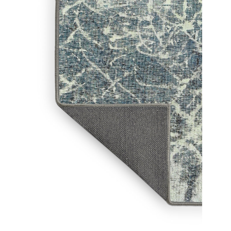 Tapis contemporain gris / blanc, Rectangle 8 pi x 10 pi