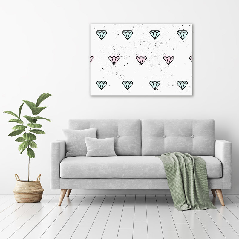 Diamonds - Wrapped Canvas Print