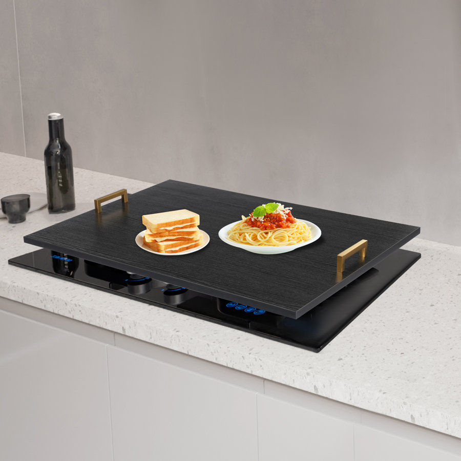 Wood Stove Top Cover Noodle Board With Handles