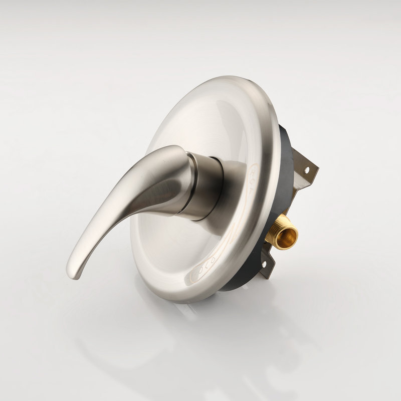Valve en laiton pour installation brute, Nickel brossé
