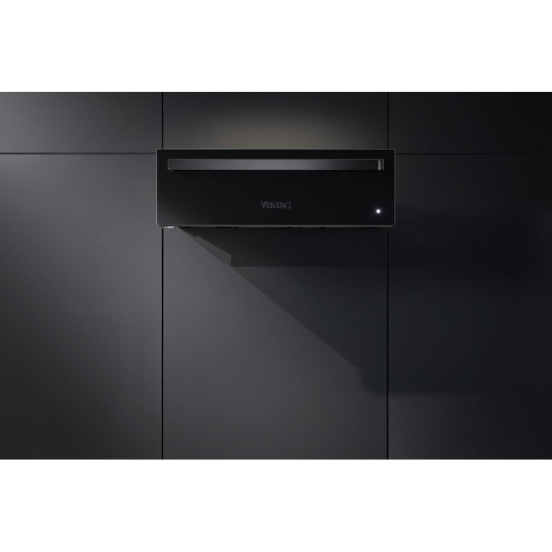 30"W. Warming Drawer, Black Glass