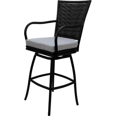 Cream - Black Counter Stool