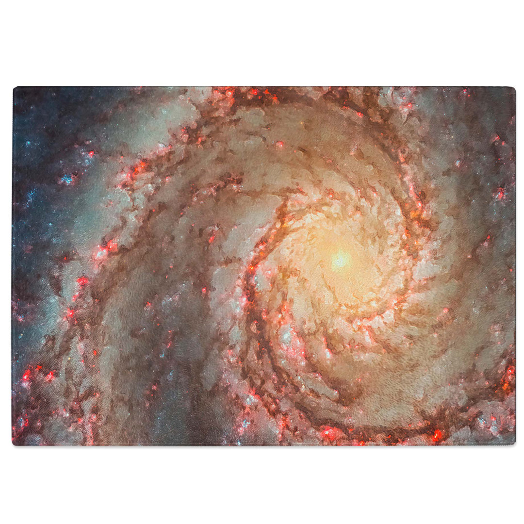 Tempered Glass Universe in Abstract Vol.27 Chopping Board