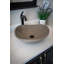 Lavabo de salle de bain vasque circulaire gris